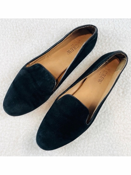 J. Crew Shoes - J. CREW • Black Suede Smoking Slippers, 8